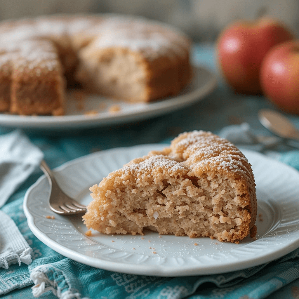  A warm, spiced cake cooling on a wire rack, ready to serve.